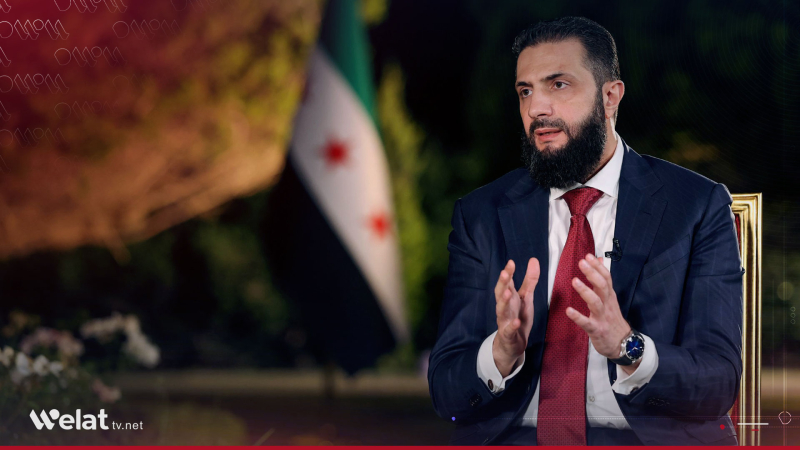Al-Sharaa: Syria Does Not Support Any Military Intervention Beyond Its Borders and Hezbollah’s Issue Must Be Resolved