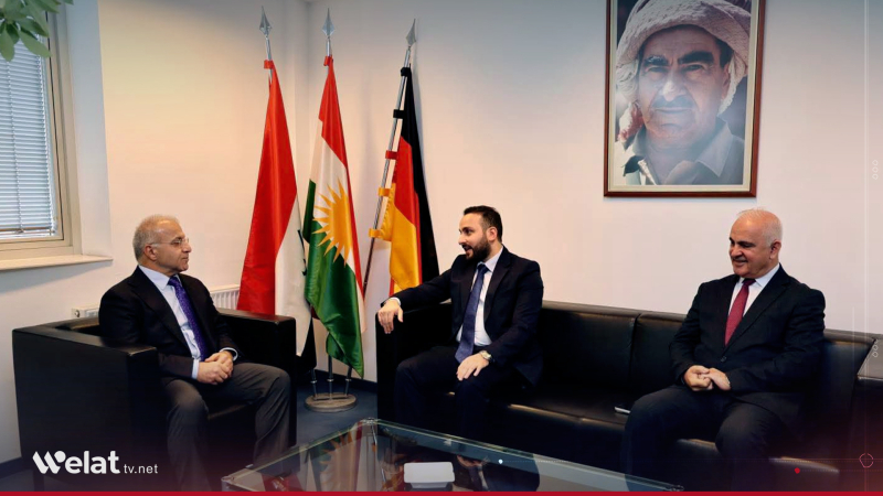 Berlîn.. Karbirêkerê balyozxaneya Sûrî û nûnerê Herêma Kurdistanê pêşhatên herêmî gotûbêj kirin