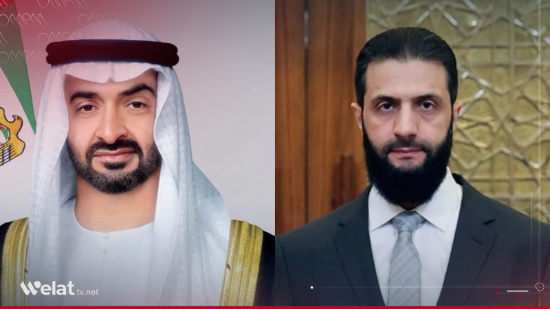 Al-Sharaa Discusses Regional Escalation with Bin Zayed, Reaffirms Rejection of Attacks on Arab States