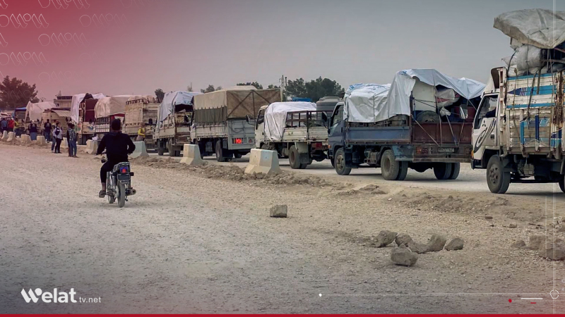 Fifth Convoy Carrying 380 Families of Displaced Sari Kaniye Residents Leaves Hasaka
