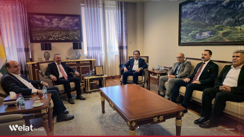 Erbil.. ENKS temsilciliği ve Hamid Derbendi, bölgedeki Suriyeli mültecilerin durumunu görüştü