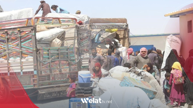  Ji malbatên DAIŞê ne.. 346 kes ji kampa Holê derketin