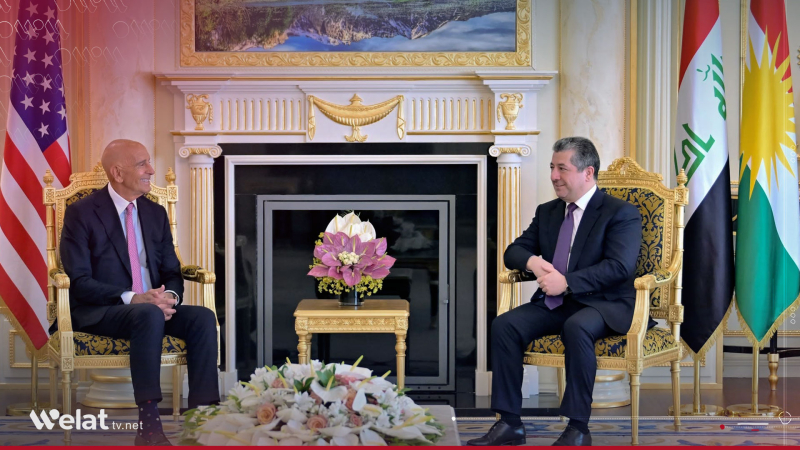 Masrour Barzani Discusses Regional Developments with Thomas Barrack