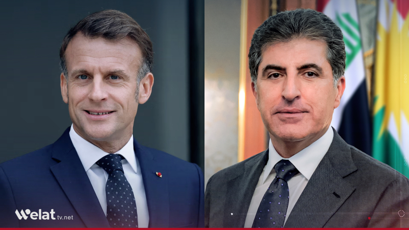 Macron Condemns Drone Attack on Nechirvan Barzani’s Residence in Duhok
