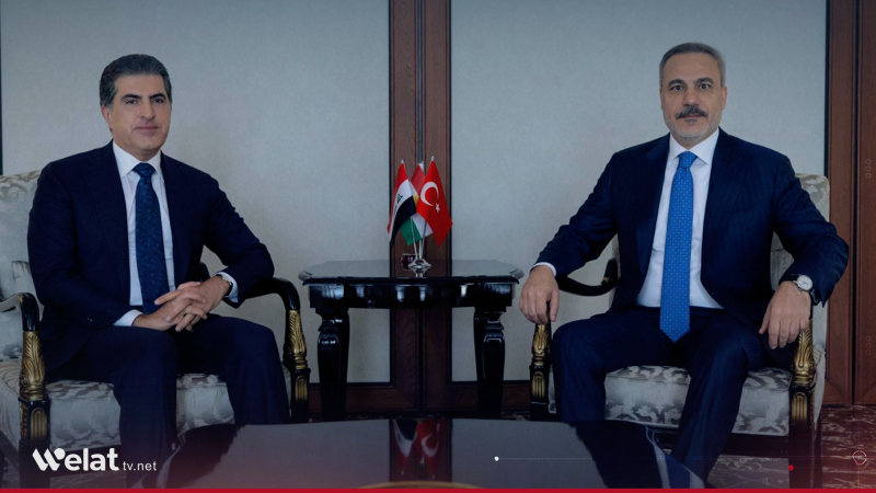 Nêçîrvan Barzanî û Hakan Fîdan tekeziyê li ser hemahengî û karê hevbeş dikin