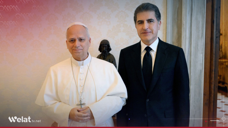 Neçirvan Barzani, Vatikan’da Papa XIV. Leo ile görüştü
