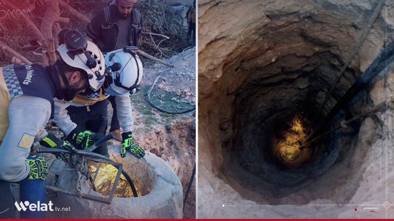 Jineke li Helebê ji bîrekê hat derxistin û rizgarkirin 