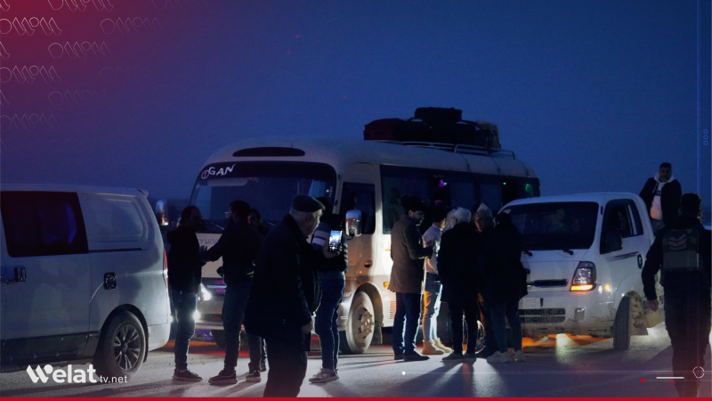 Amadekariyên vegera yekem karwanê koçberkiriyên Efrînê ji Kobaniyê têne kirin