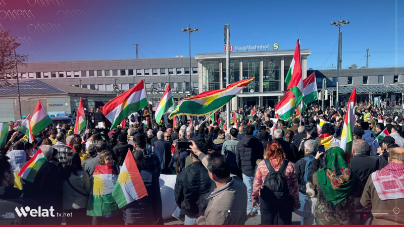 Xwepêşandanek li Dortmond ji bo piştevaniya Herêma Kurdistanê hate lidarxistin