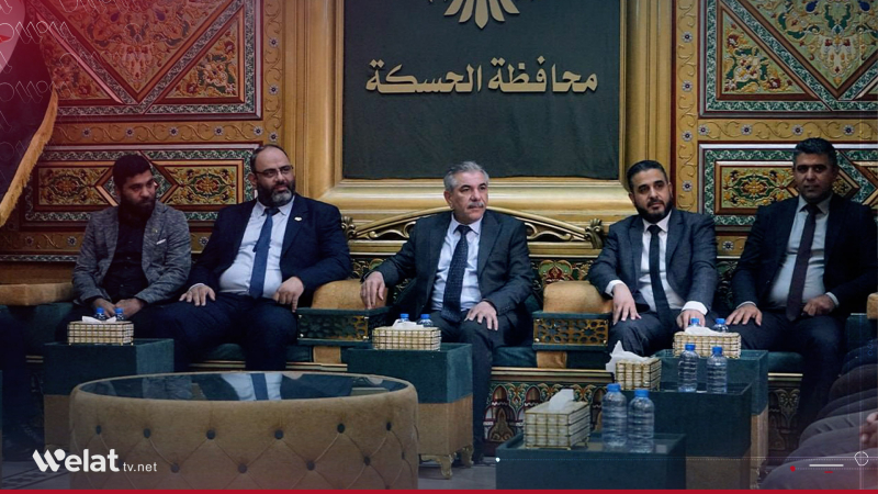 Şandeke Wezareta Abûrî û Pîşesaziyê û parêzgarê Hesekê civiyan