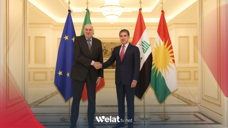 Naveroka civîna serokê Herêma Kurdistanê û Wezîrê Berevaniyê yê Îtalya 
