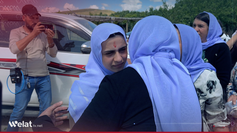 Keçeke Kurd a Êzidî a revandî ji Idlibê bo kesûkarên wê hate vegerandin