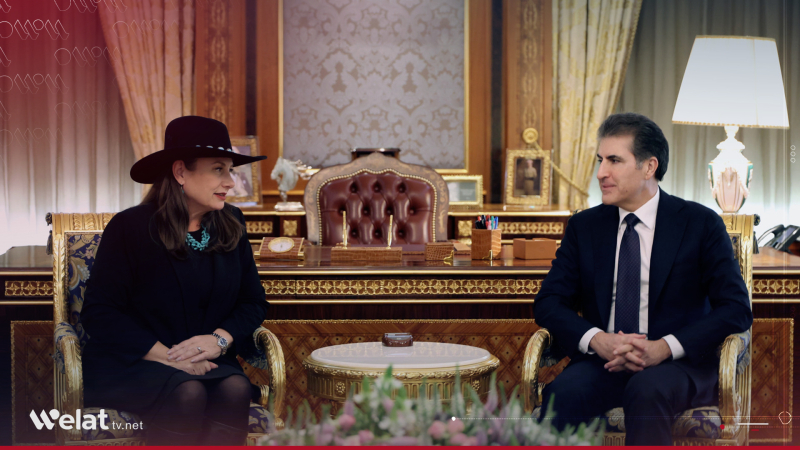 Nêçîrvan Barzanî û Konsula Giştî ya Emerîka rewş Sûriyê gotûbêj dikin 