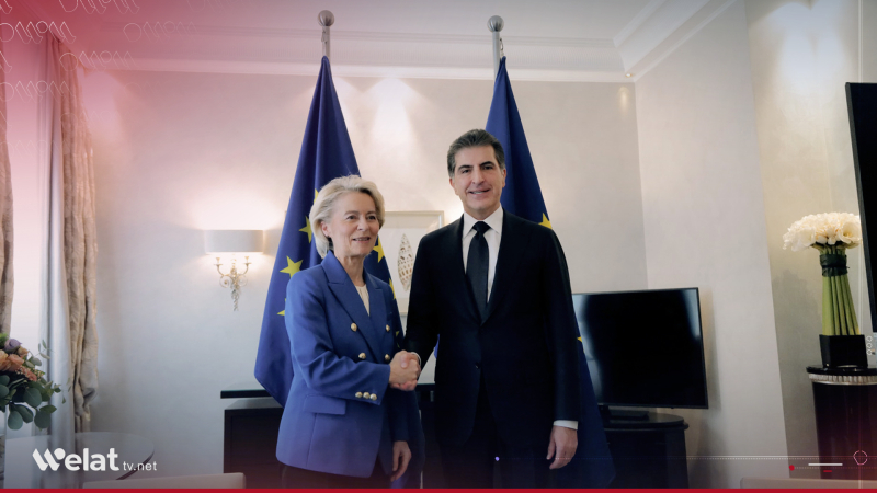 Nêçîrvan Barzanî û Seroka Komisyona Ewropî rewşa Kurdan li Sûriyê gotûbêj dikin