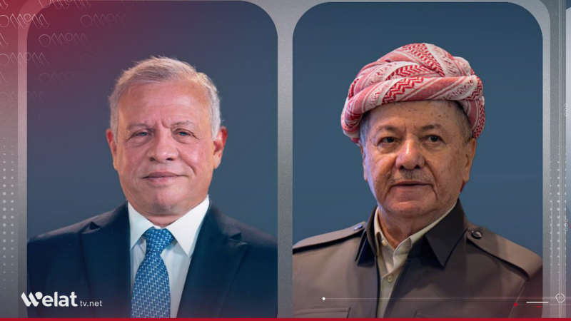 Serok Barzanî û Şahê Urdinê tekezî ser giringiya parastina aramiya deverê dikin
