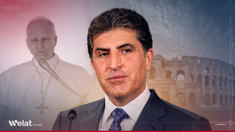 Nêçîrvan Barzanî li gel Papayê Vatîkanê û serokê Îtalya dicive 