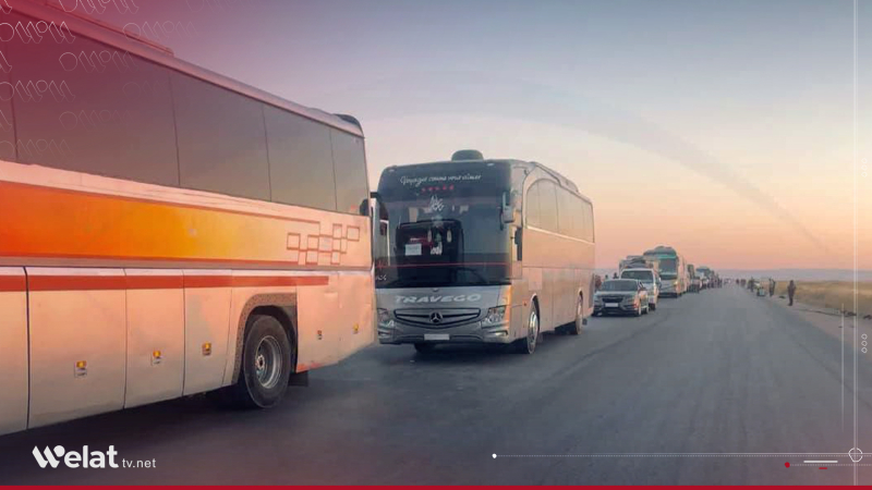 Karwanê dawî yê koçberkiriyan ji Qamişlo û Hesekê vedigere Efrînê