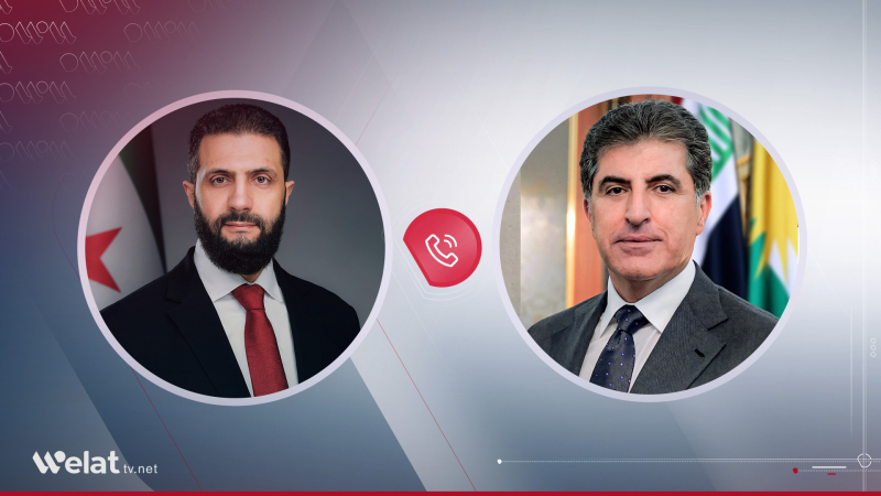 Al-Sharaa Condemns Targeting of Kurdistan Region in Call with Nechirvan Barzani